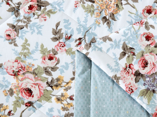 картинка комплект с летним одеялом из печатного сатина 200х220 см, 2141-omp от магазина asabella в Москве