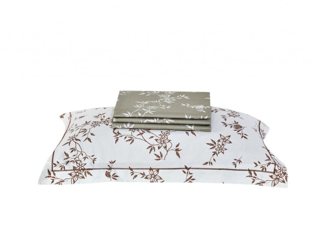 картинка комплект с летним одеялом из печатного сатина 200х220 см, 2138-omp от магазина asabella в Москве