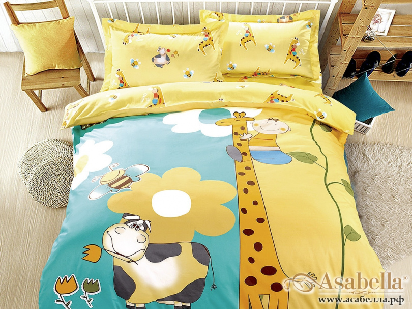 картинка комплект постельного белья asabella 334-xs, размер 1,5-спальный от магазина asabella в Москве