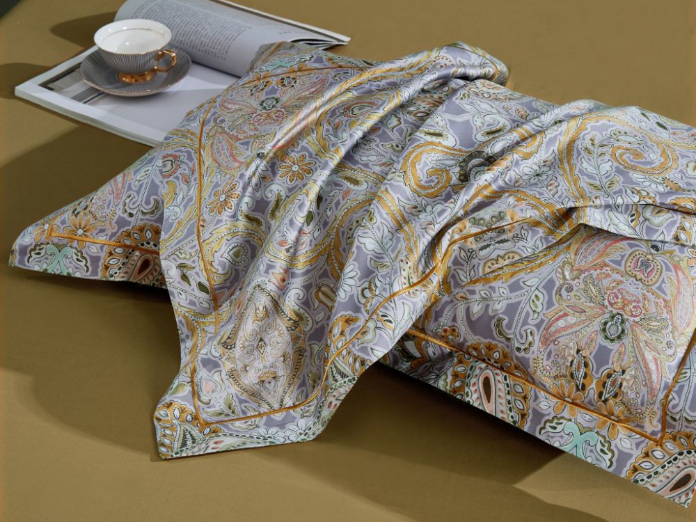 картинка комплект постельного белья семейный, египетский хлопок 2145-7 от магазина asabella в Москве