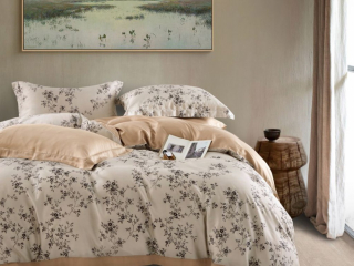 картинка комплект постельного белья семейный, тенсел-люкс 2093-7 от магазина asabella в Москве