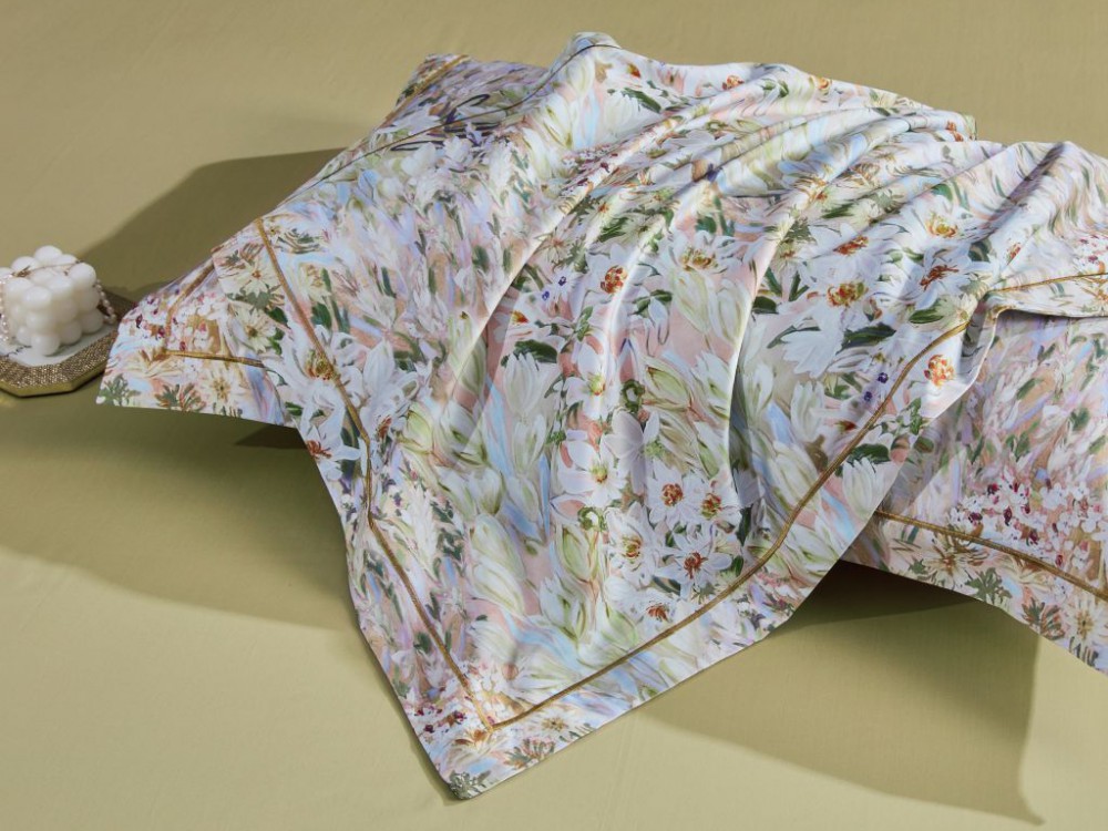 картинка комплект постельного белья 1,5-спальный, египетский хлопок 2110-4s от магазина asabella в Москве