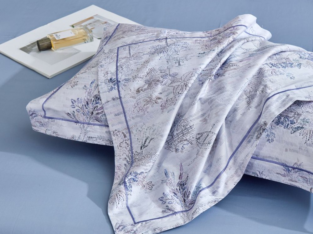 картинка комплект постельного белья 1,5-спальный, египетский хлопок 2150-4s от магазина asabella в Москве