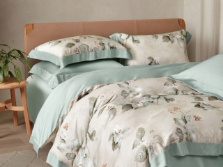 картинка комплект постельного белья семейный, тенсел-люкс 2135-7 от магазина asabella в Москве