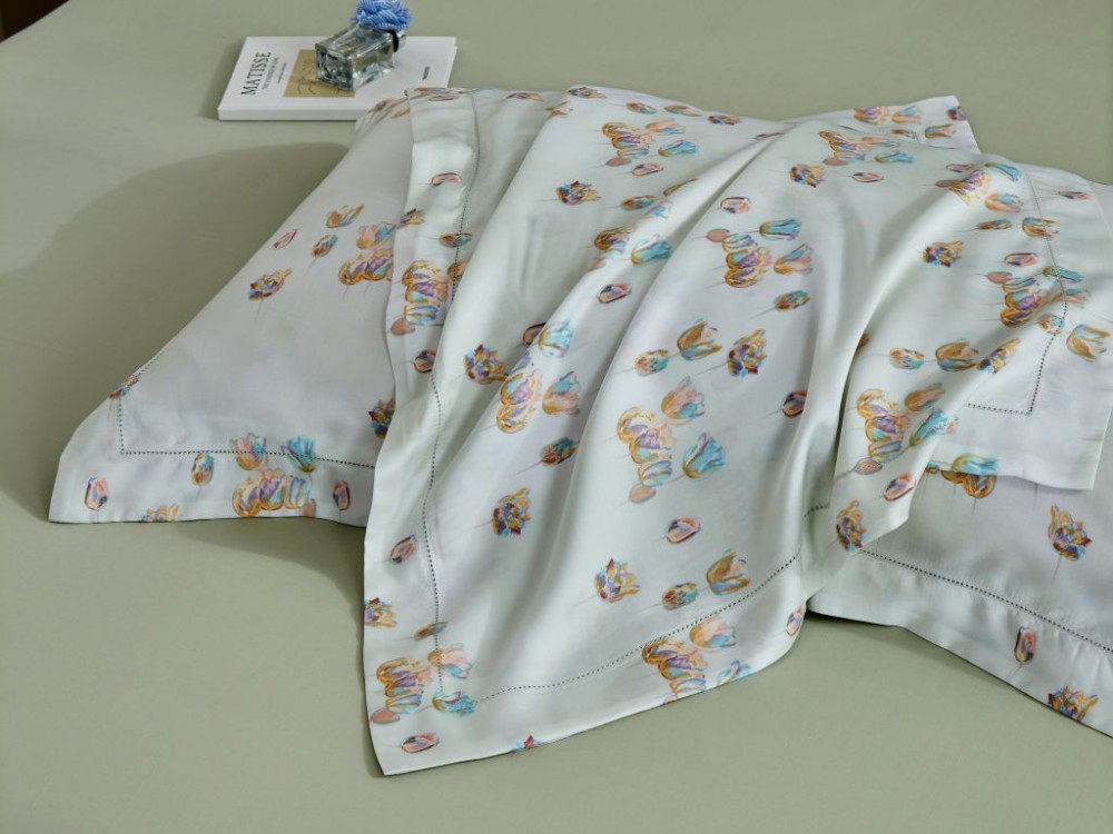 картинка комплект постельного белья 1,5-спальный, тенсел-люкс 2134-4s от магазина asabella в Москве