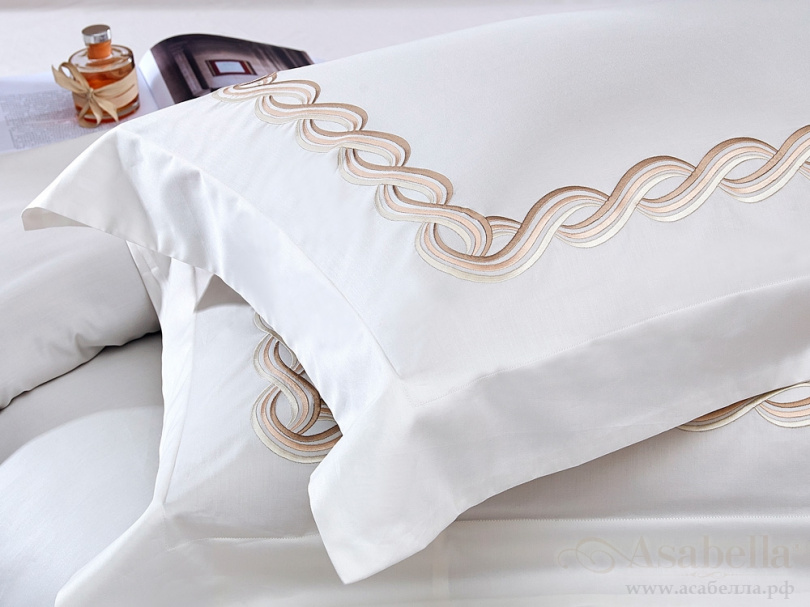 картинка комплект постельного белья евро, египетский хлопок 1040-4 от магазина asabella в Москве