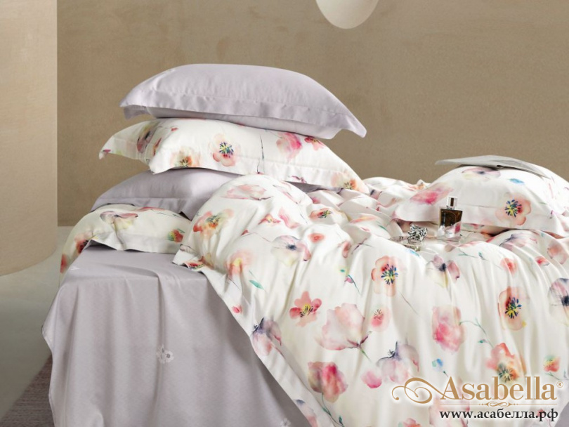 картинка комплект постельного белья 1,5-спальный, тенсел-люкс 2021-4s от магазина asabella в Москве