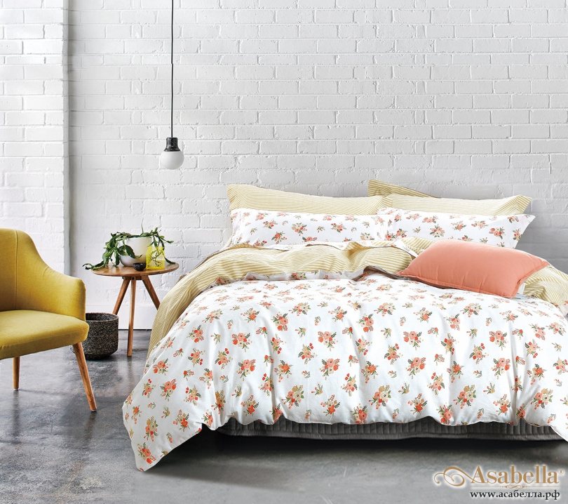 картинка комплект постельного белья asabella 402-4s, размер 1.5-спальный от магазина asabella в Москве