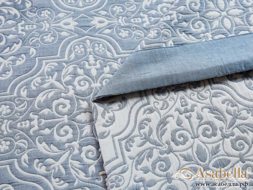 картинка одеяло летнее хлопковый муслин, наполнитель искусственный шелк 200х220 см, 1389-om от магазина asabella в Москве