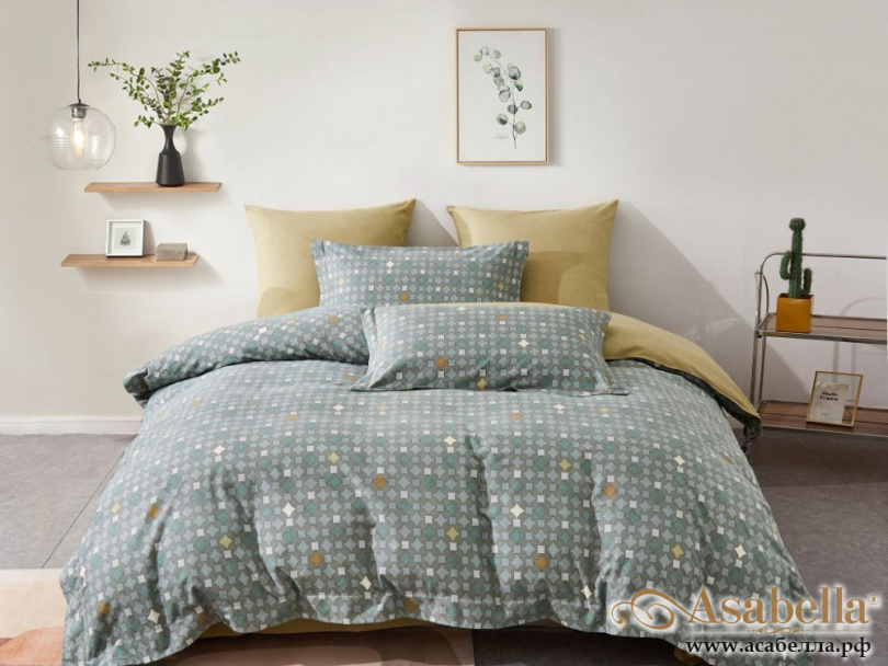 картинка комплект постельного белья 1,5-спальный, фланель 2069-4s от магазина asabella в Москве