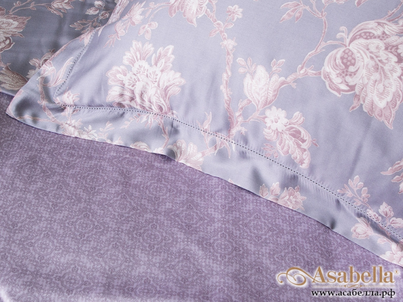 картинка простыня из тенселя с наволочками asabella 319-3p, размер 240*260 см. от магазина asabella в Москве