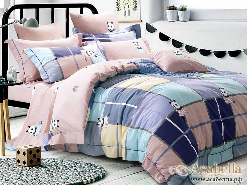 картинка комплект постельного белья asabella 340-s, размер 1,5-спальный от магазина asabella в Москве