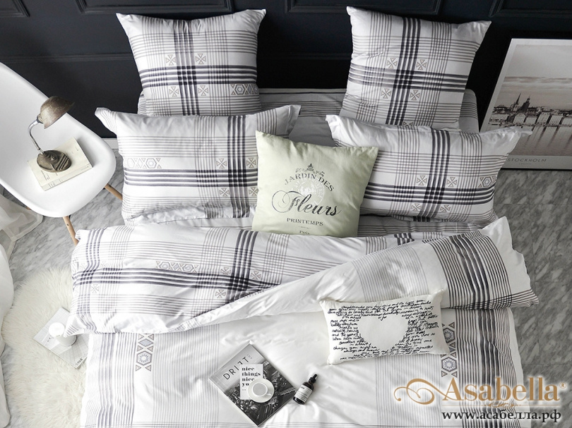 картинка комплект постельного белья asabella 336, размер евро от магазина asabella в Москве