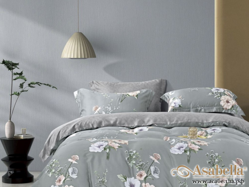 картинка комплект постельного белья 1,5-спальный, тенсел 2019-4s от магазина asabella в Москве