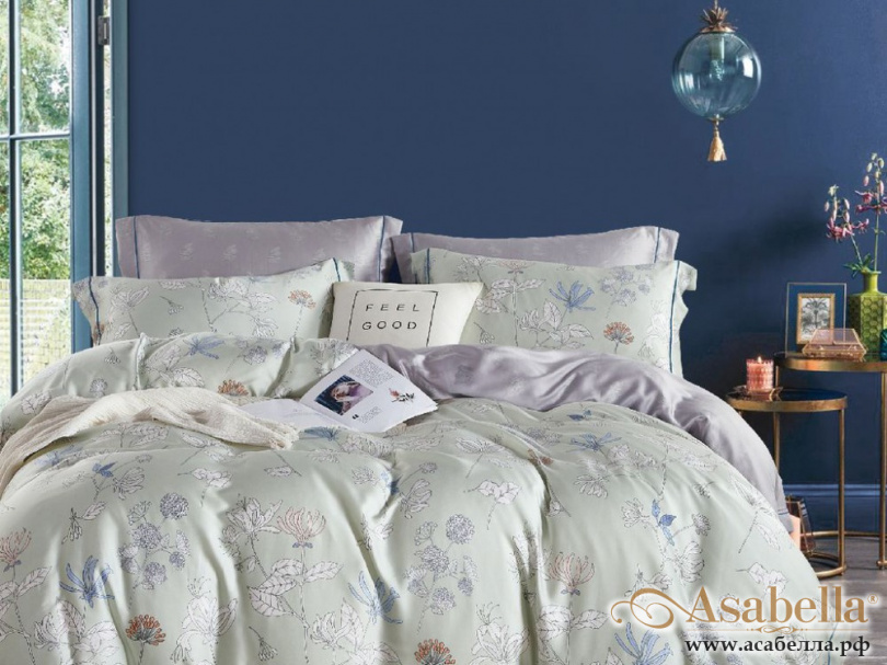 картинка комплект постельного белья 1,5-спальный, тенсел 1526-4s от магазина asabella в Москве
