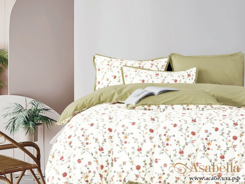 картинка комплект постельного белья 1,5-спальный, фланель 2083-4s от магазина asabella в Москве