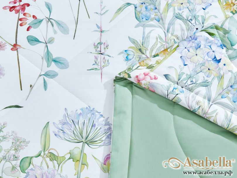 картинка комплект с летним одеялом из египетского хлопка premium 200х220 см, 1380-omp от магазина asabella в Москве
