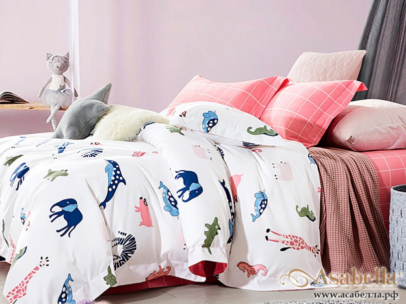 картинка комплект постельного белья 1,5-спальный, фланель 1181-4xs от магазина asabella в Москве