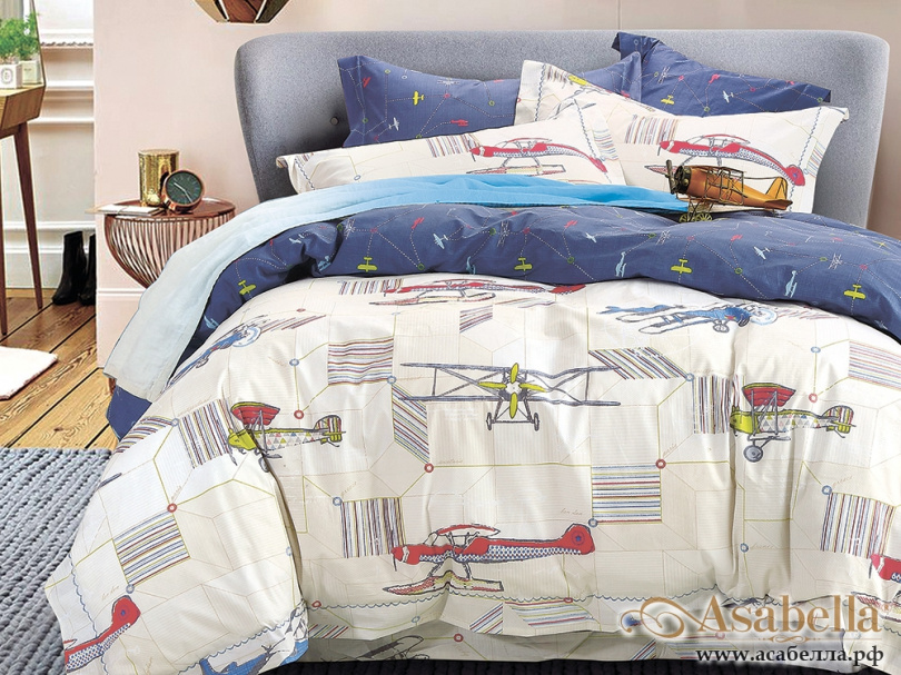 картинка комплект постельного белья asabella 327-xs, размер 1,5-спальный от магазина asabella в Москве