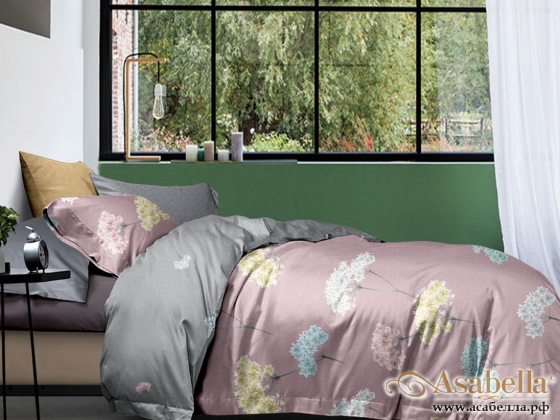 картинка комплект постельного белья 1,5-спальный, фланель 1655-4s от магазина asabella в Москве