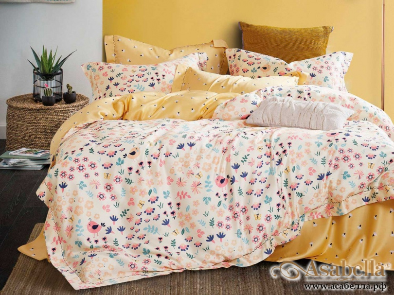 картинка комплект постельного белья 1,5-спальный, тенсел 1298-4s от магазина asabella в Москве