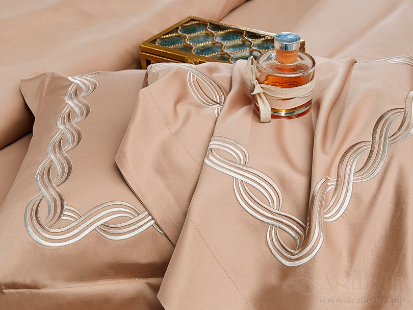 картинка комплект постельного белья евро, египетский хлопок 1041-4 от магазина asabella в Москве